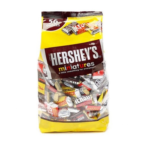 Kẹo Chocolate Miniature 60oz Hershey (1.58kg)