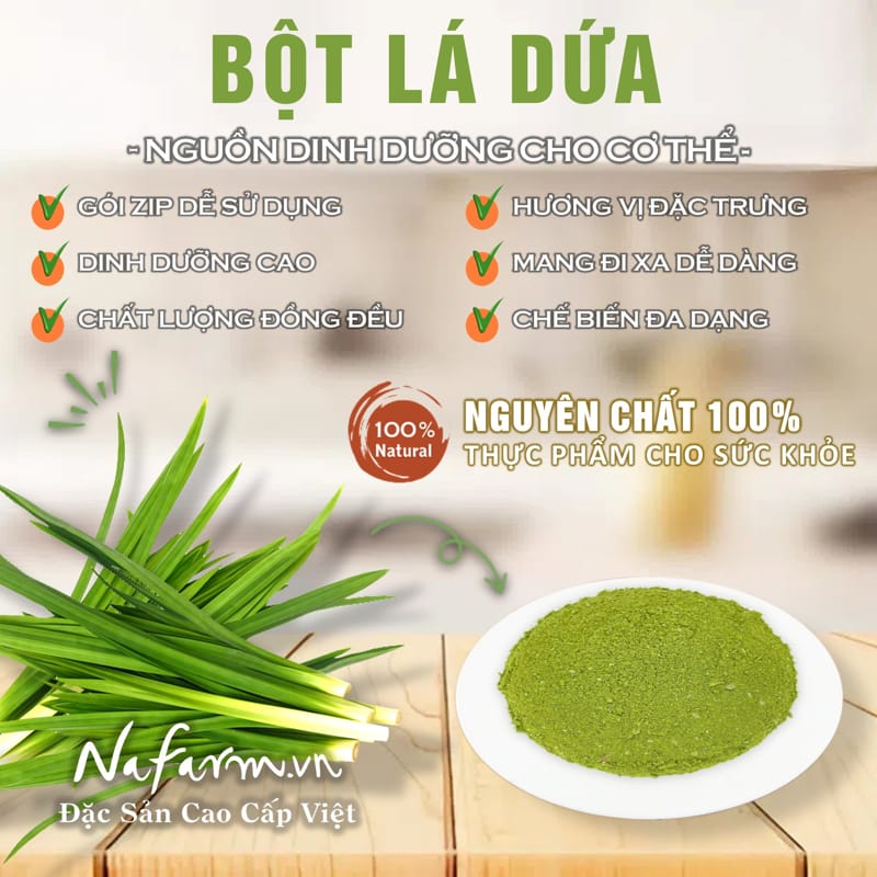 bot-la-dua-la-nep-pandan-leaf-powder-say-lanh